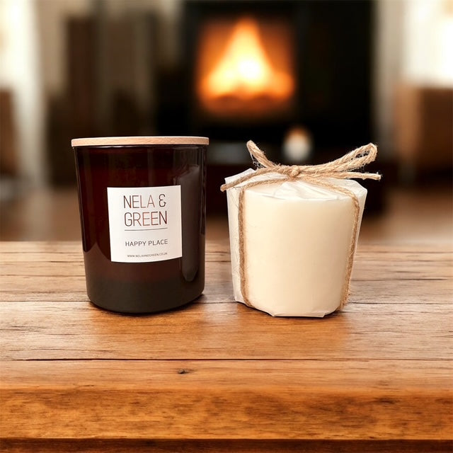 Lux Gift Box containing Large Candle and Large Candle Refill