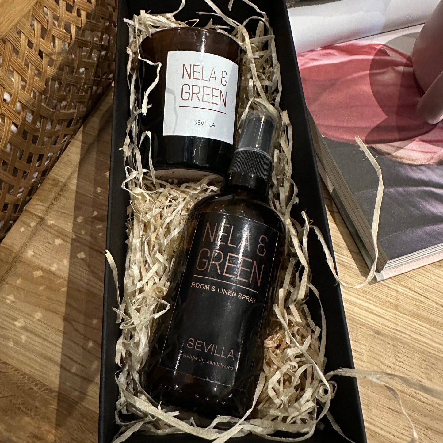 Small Gift Box - Votive Candle and Room & Linen Spray