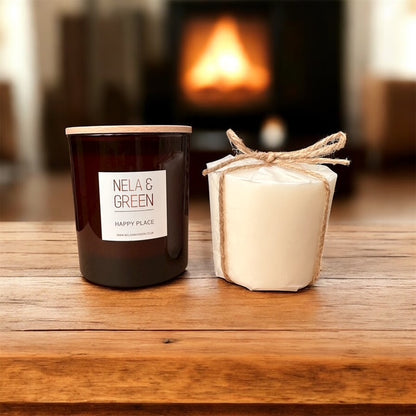 Lux Gift Box containing Large Candle and Large Candle Refill