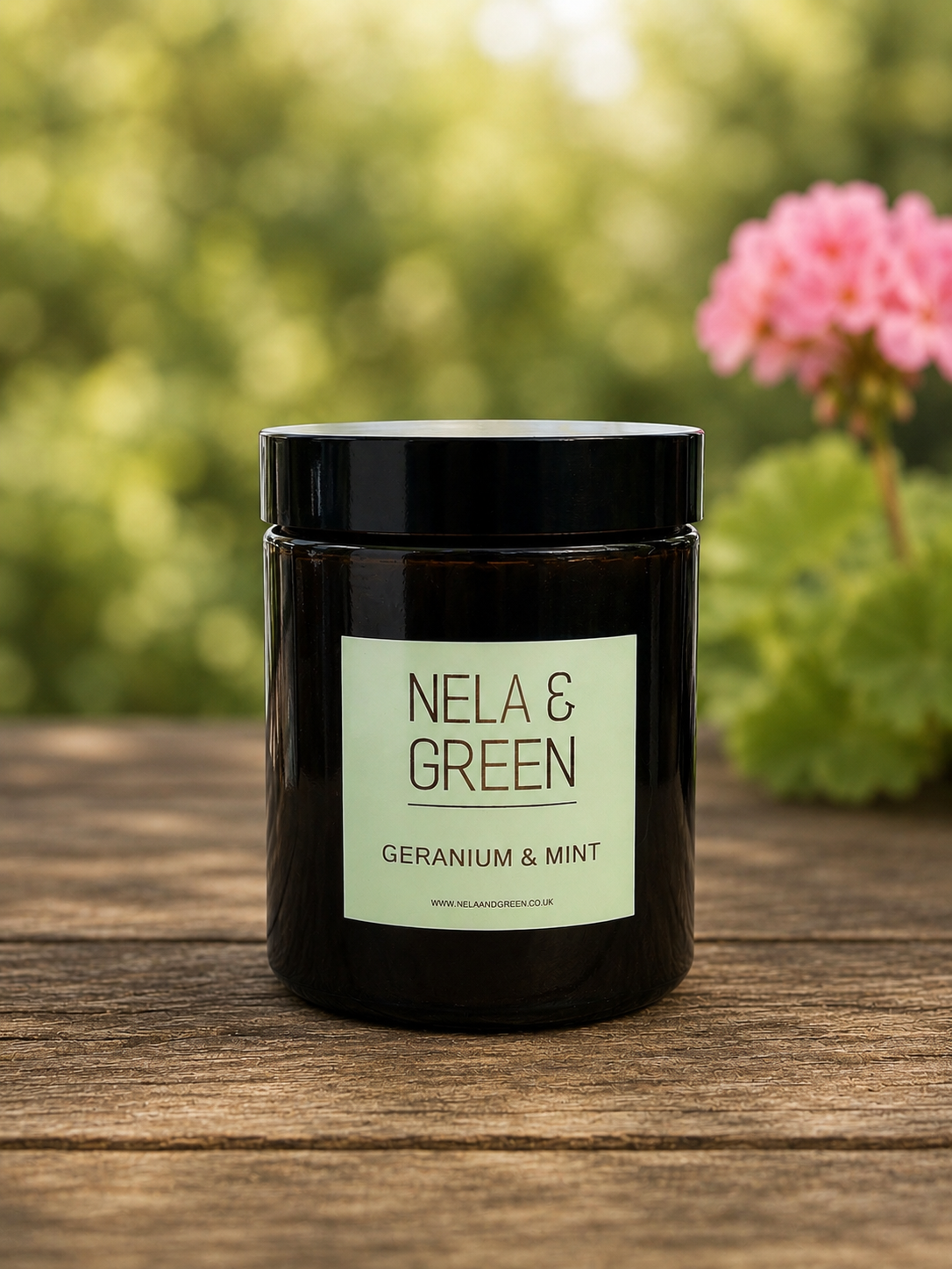 Geranium & Peppermint Candle