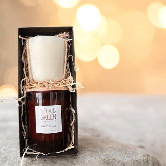 Lux Gift Box containing Large Candle and Large Candle Refill